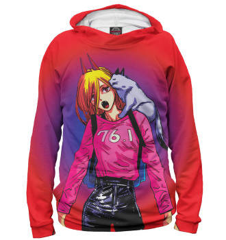 Женское Худи Пауэр красный