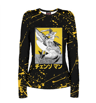 Женский Лонгслив Человек-Бензопила Пауэр