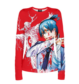 Женский Лонгслив Аки Хаякава красная